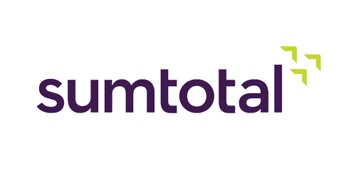 Sum total logo in purple font and a white backdrop