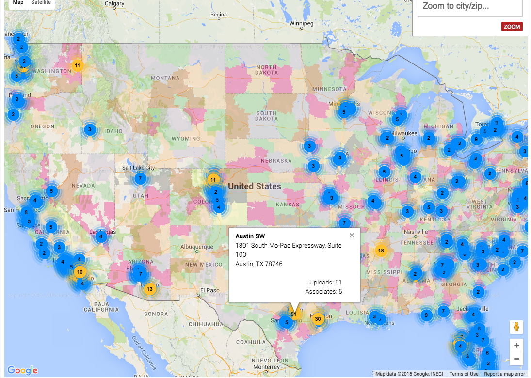 Keller Williams Video Upload Map