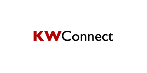 KW Connect logo in black and red font