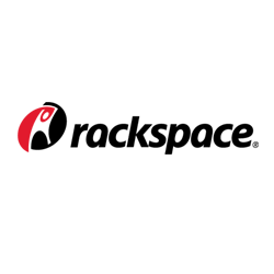 Rackspace logo in black font