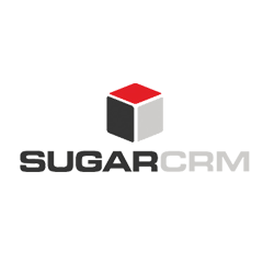 SugarCRM logo in gray font